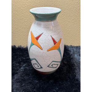 Vintage Pottery Vase Stamped SG Stands 9.5" Tall